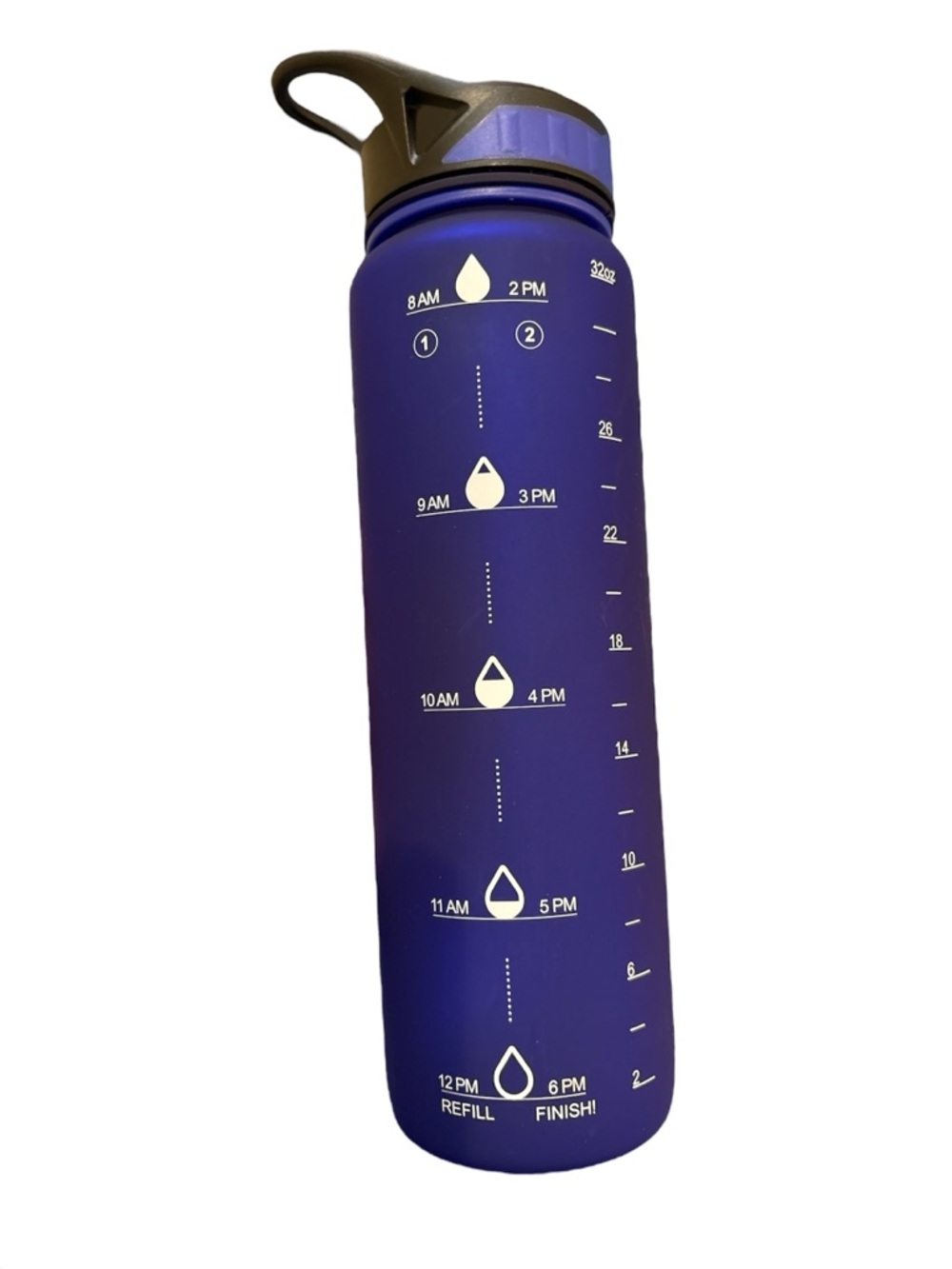 Hydration Nation 32oz Blue Water Bottle with Carry Strap NWOT - Picture 2 of 3